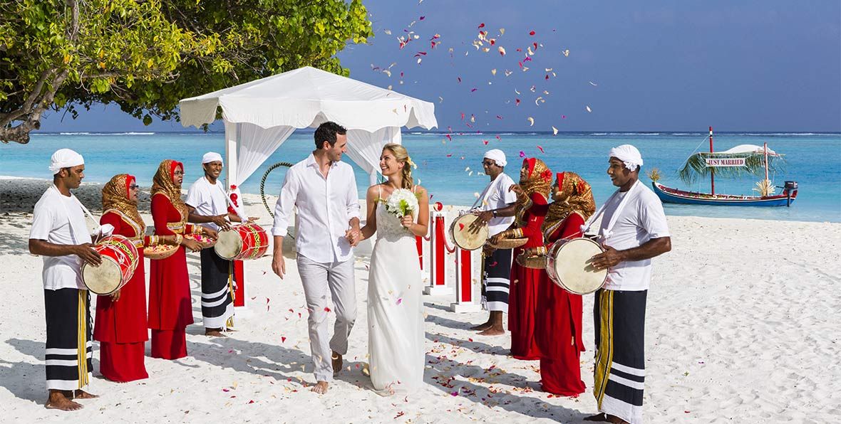 matrimonio alle Maldive nel Meeru Island Resort & Spa