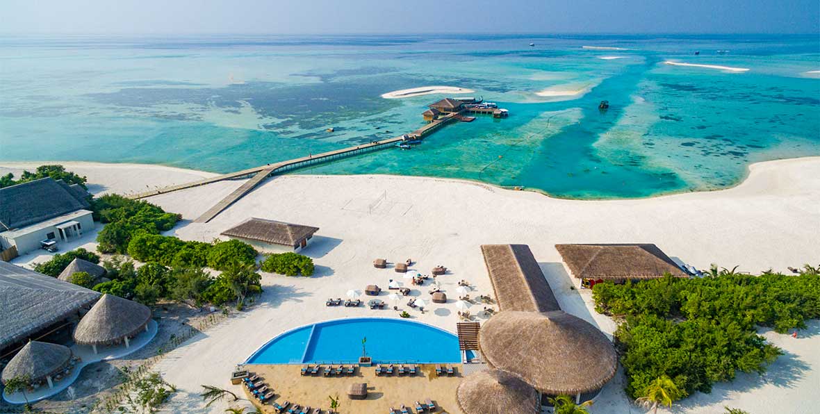 Cocoon Maldives Aerial Main Pool - arenatours.com