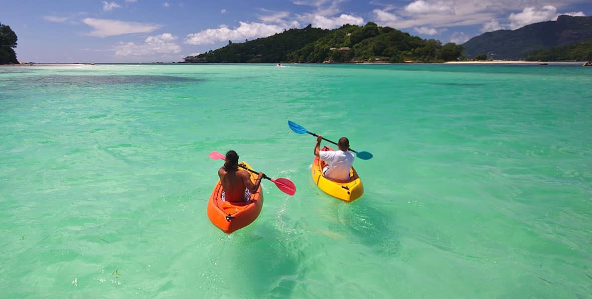 Water activities in the Seychelles