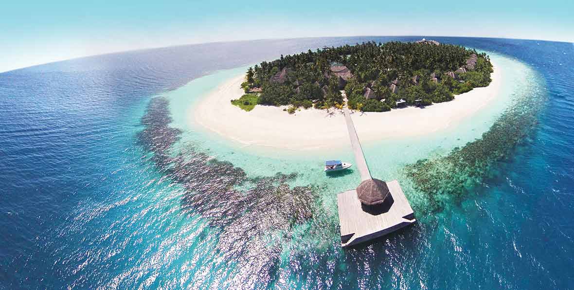 H Outrigger Konotta Maldives Resort Exterior Aerial - arenatours.com