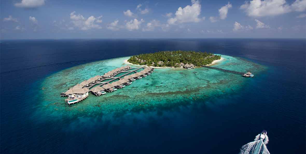 H Outrigger Konotta Maldives Resort Exterior Aerial - arenatours.com