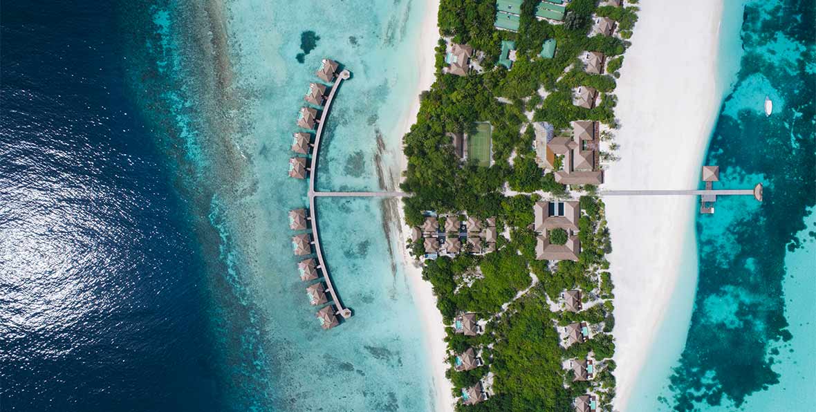 Noku Maldives desde un drone