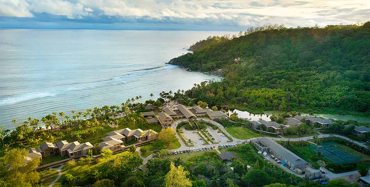 Kempinski Seychelles: vista erea