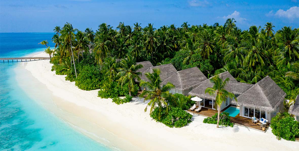 villas en la playa en Baglioni Resort Maldives