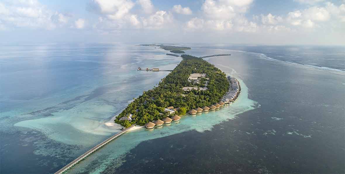 vista aérea de The Residence Dhigurah