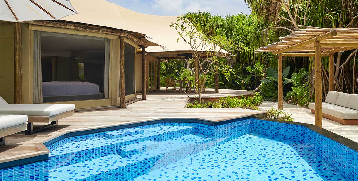 Fairmont Maldives Sirru Fen Fushi Tented Jungle Villa - arenatours.com