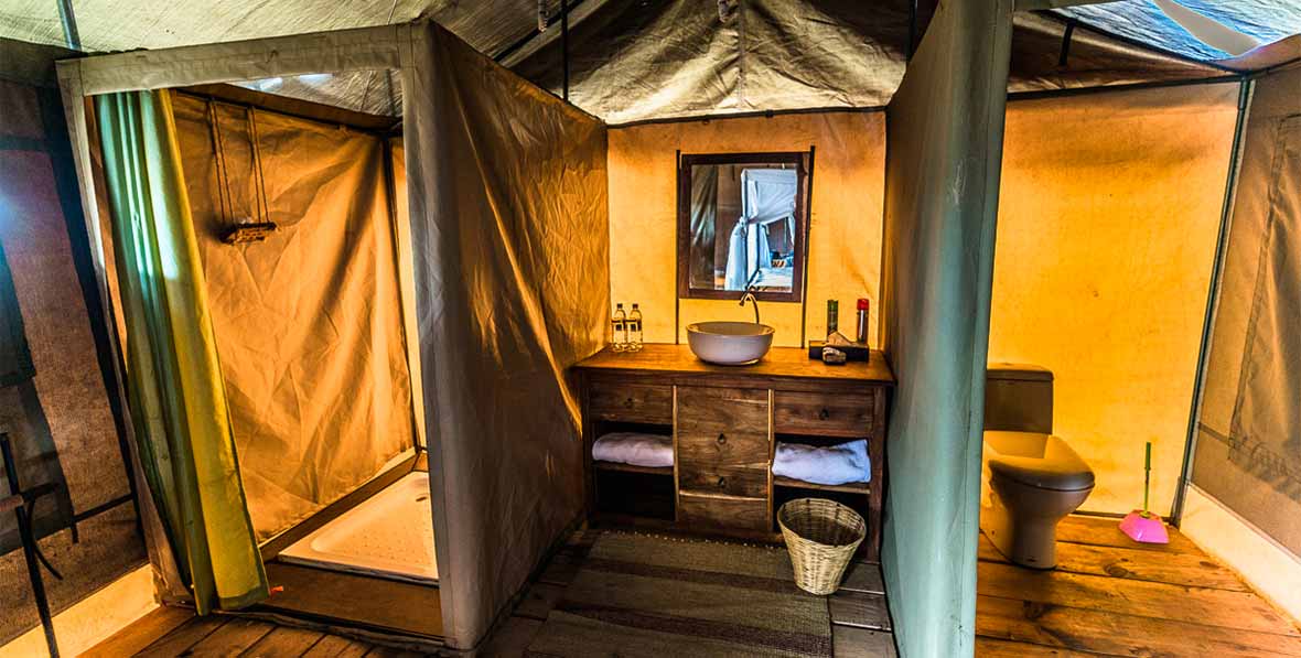 Angata Serengeti Camp Tanzania Tend Bathroom - arenatours.com