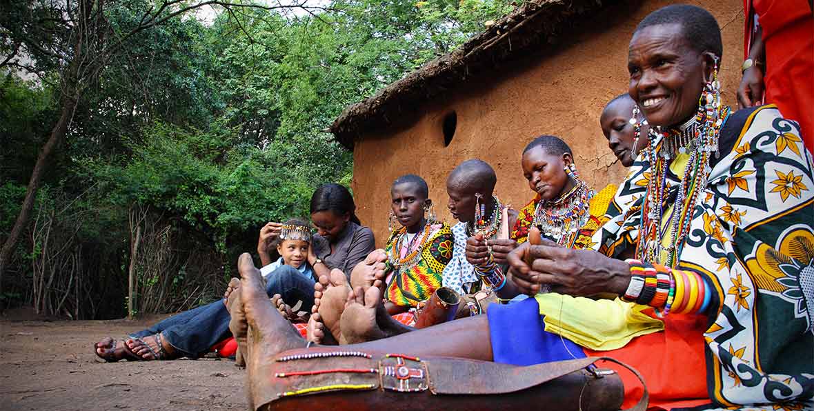 Visita di un villaggio Masai