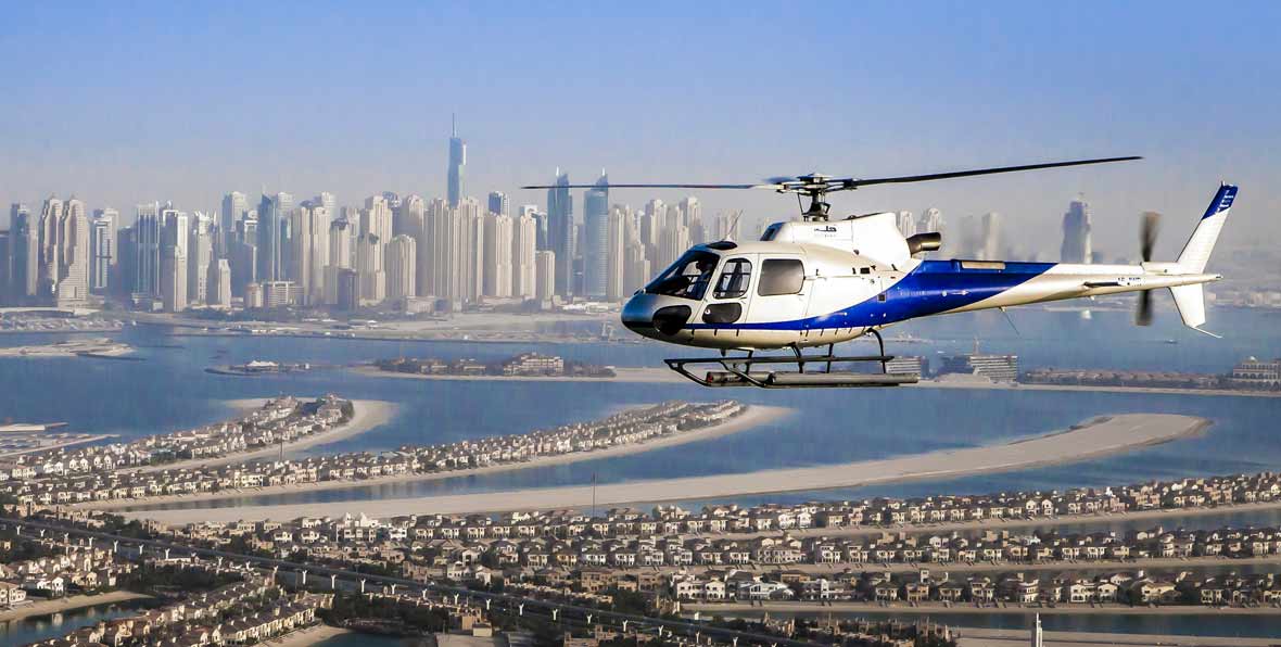 Dubai by helicopter