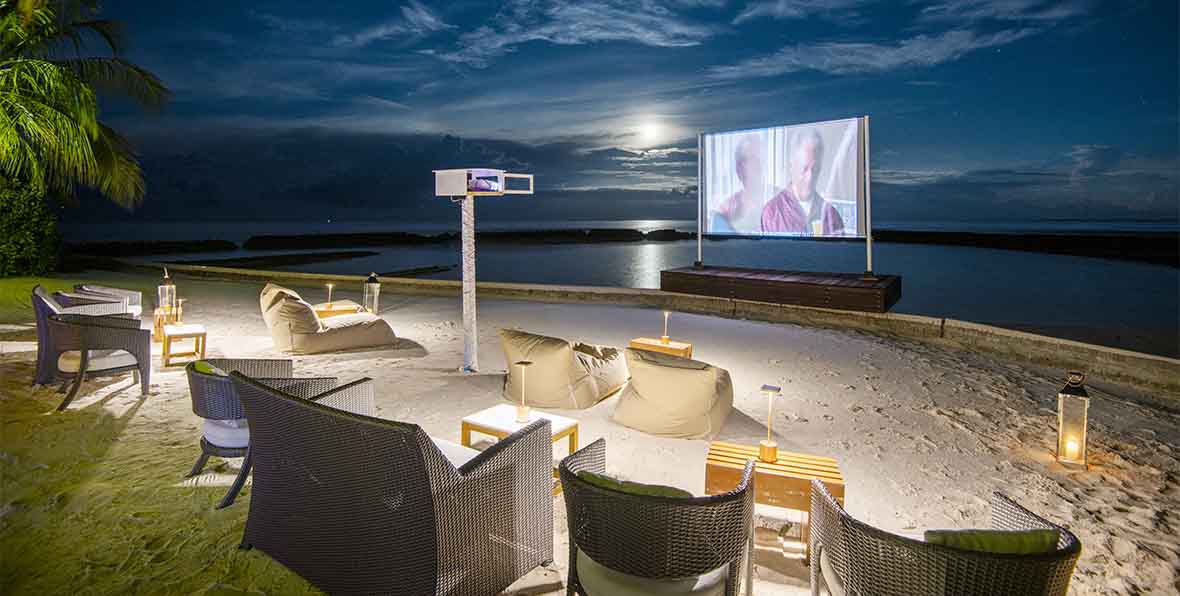 Lily Beach Resort And Spa Huvahendhoo Maldives Cinema - arenatours.com