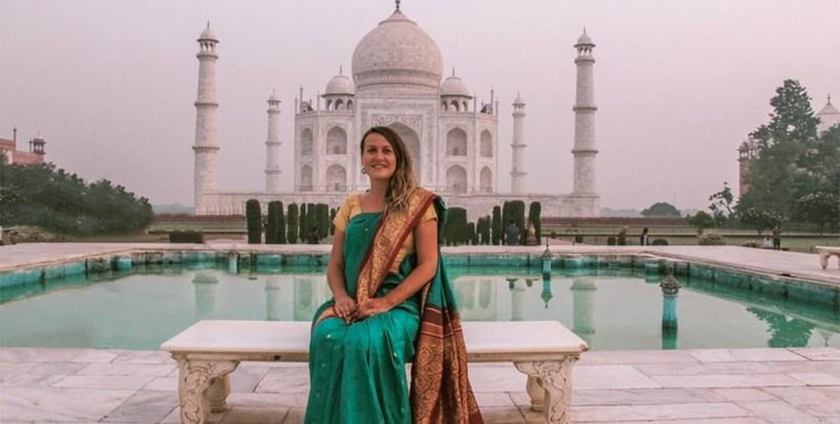 Séance photo au Taj Mahal